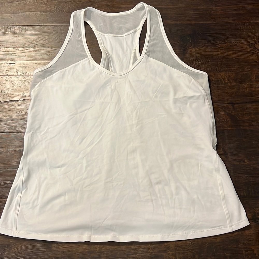 lululemon athletica White Racerback Tank Top